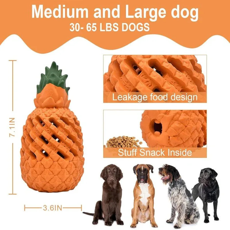 Pineapple Dog Chew Toys For Large & Agressive Dog Breeds