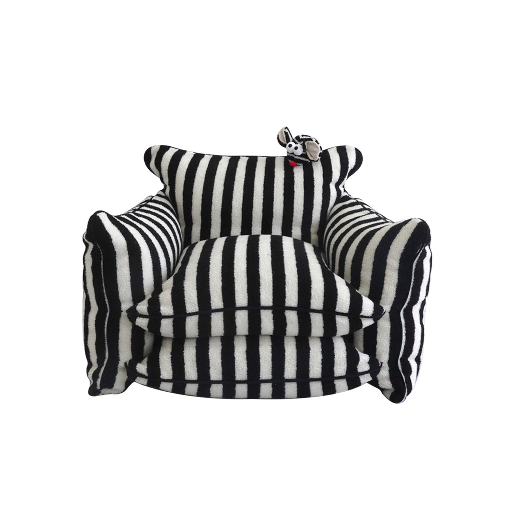 Playful Mind Striped Lazy Sofa Chair
