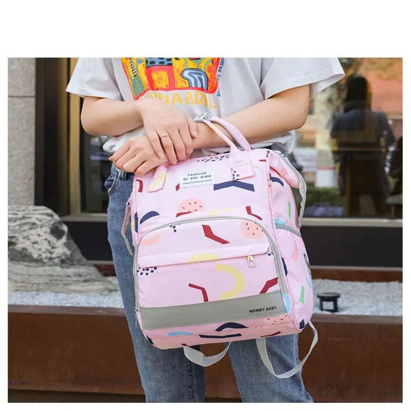 Portable Diaper Bag With Multiple Compartments
