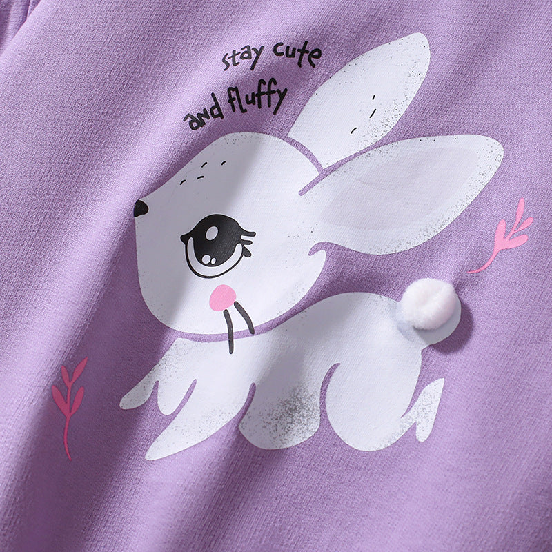 Set aus Kurzarm-T-Shirt und Shorts mit Tiermotiven für Mädchen im europäischen und amerikanischen Stil für den Sommer