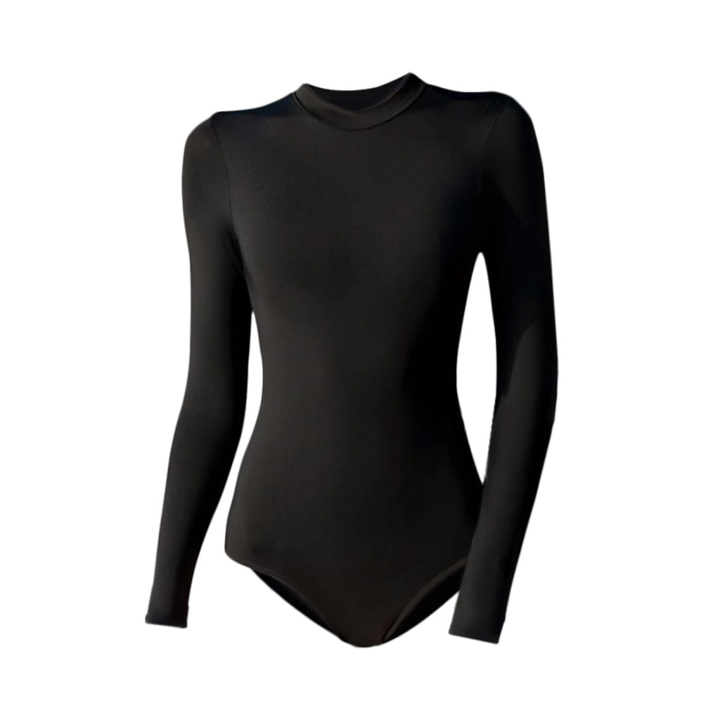 Professional Sun Protection Surfing Swimsuit Black