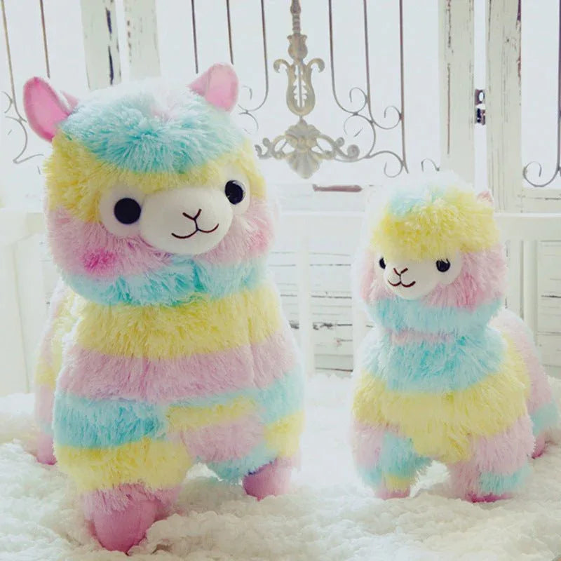 Rainbow Stuffed Animals Alpaca Doll Plush Toys