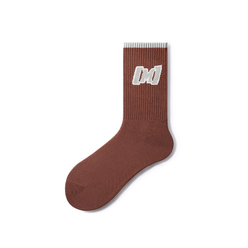 Retro Reminder All-season Unisex 5pcs Active Crew Socks Set-2