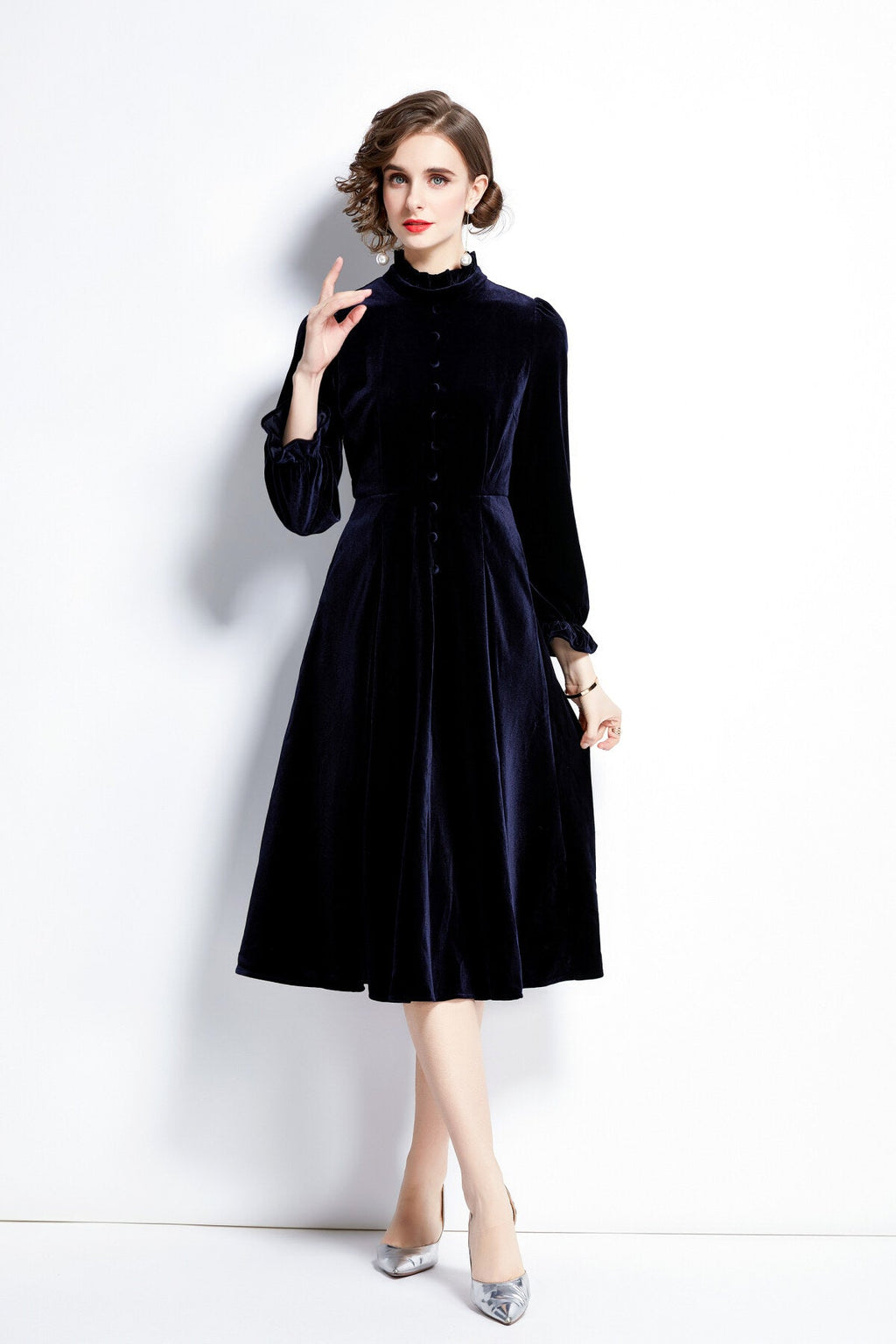 Royal Palace Velvet Dress