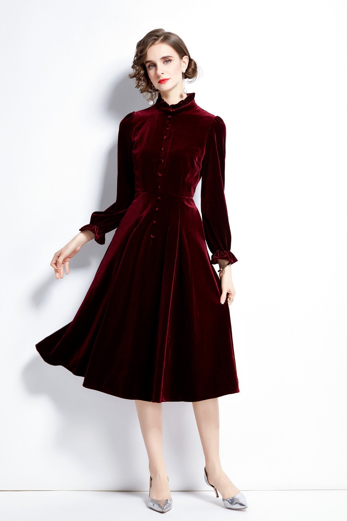 Royal Palace Velvet Dress