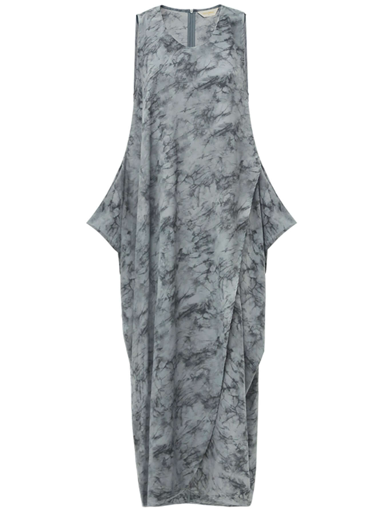 Serene Zen Tie-Dye Print Tank Dress