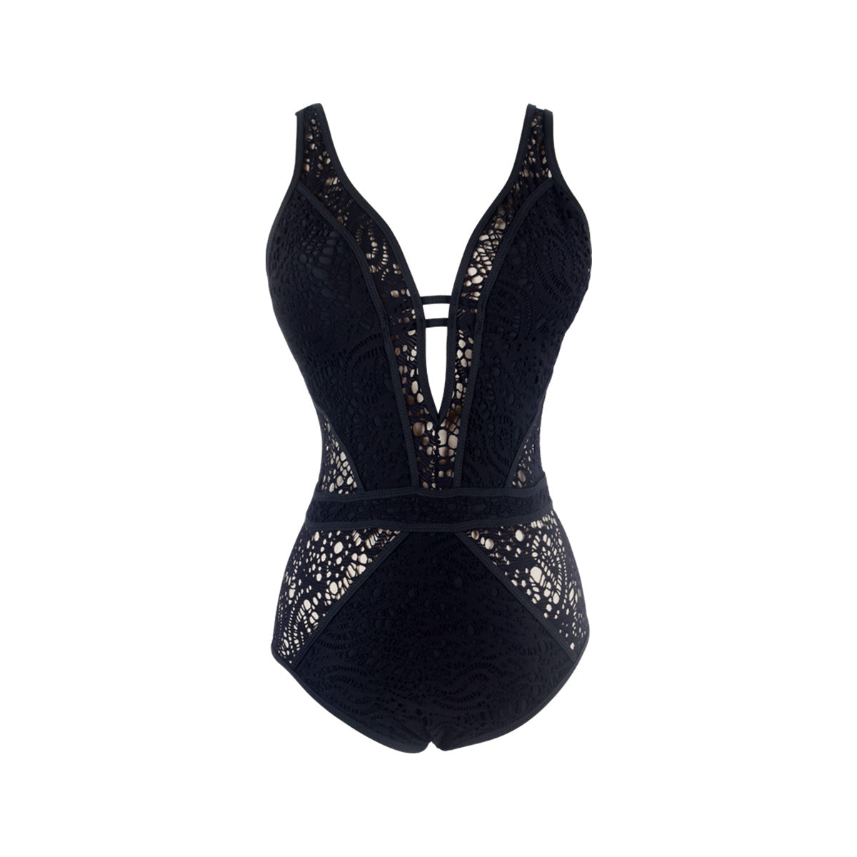Sexy Lace Up One Piece Swimsuit