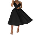 Sexy V-Neck Suspender Dress Summer Fashion A-Line Long Dress For Women