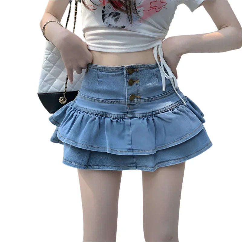 Short Summer Denim Skirt For Women