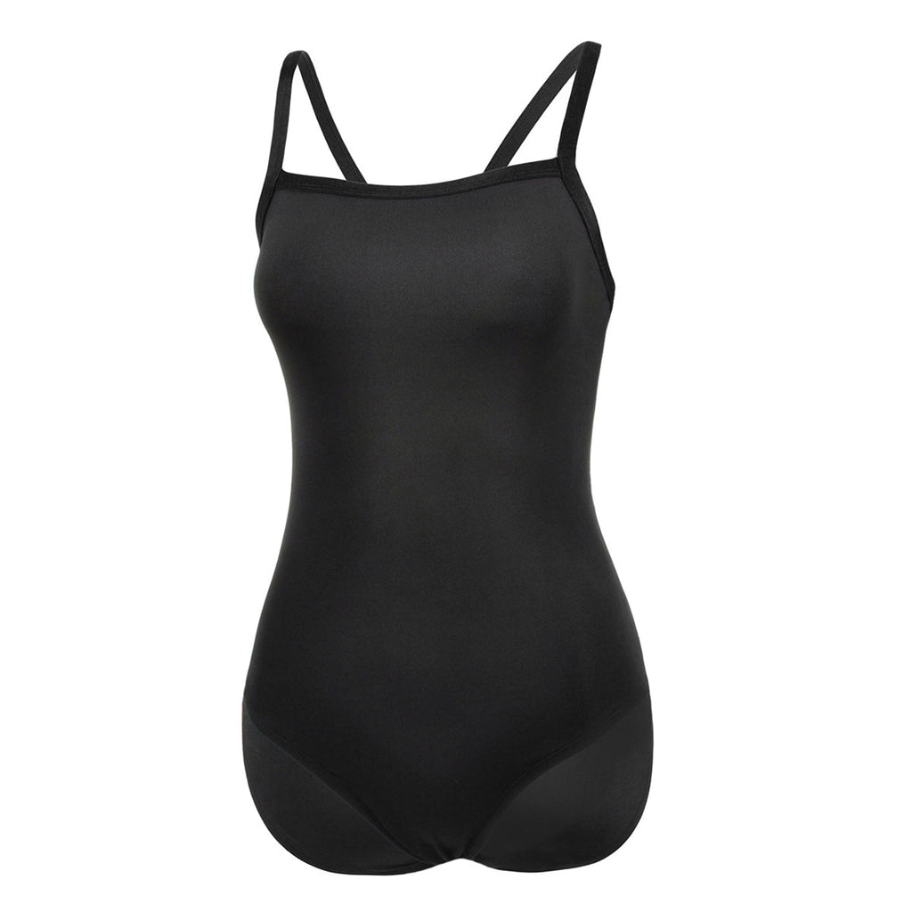Sleek Solid Elite Training Athletic One Piece Swimsuit