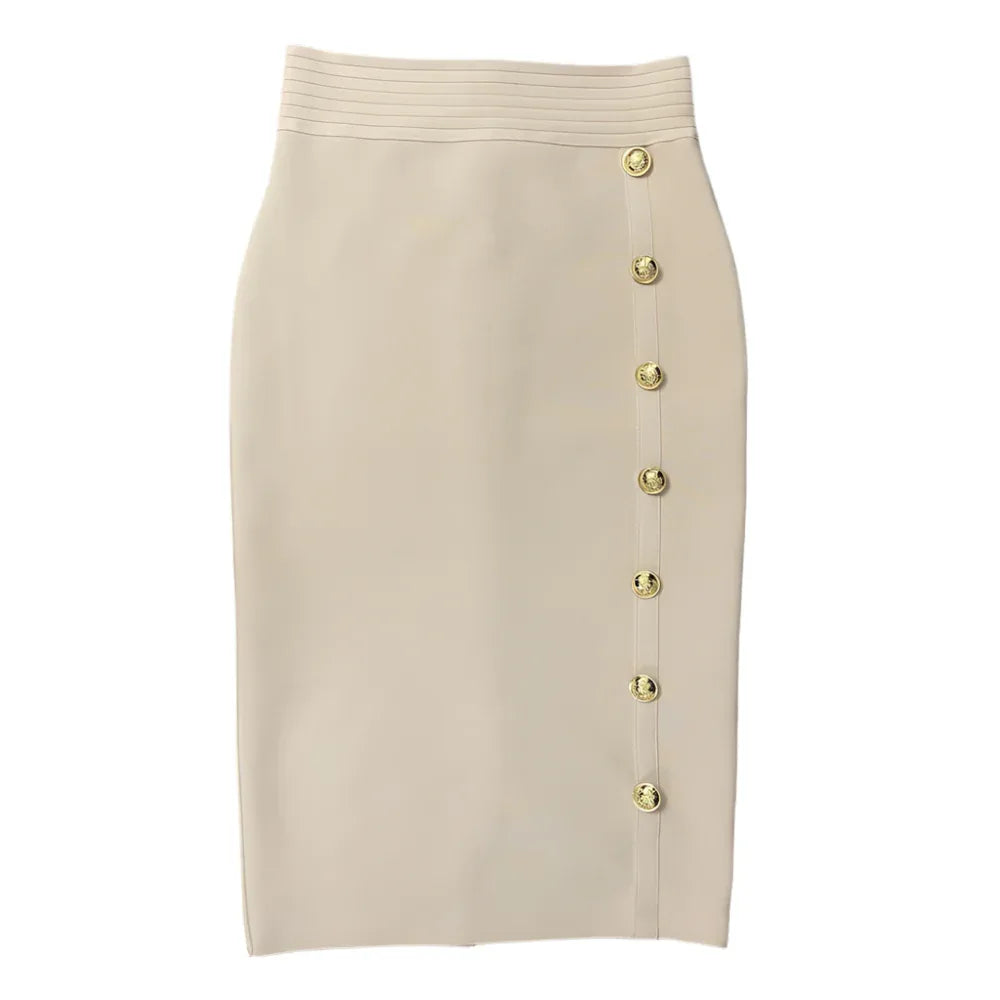 Slim Fit Bandage Temperament All-Match Hip Skirt