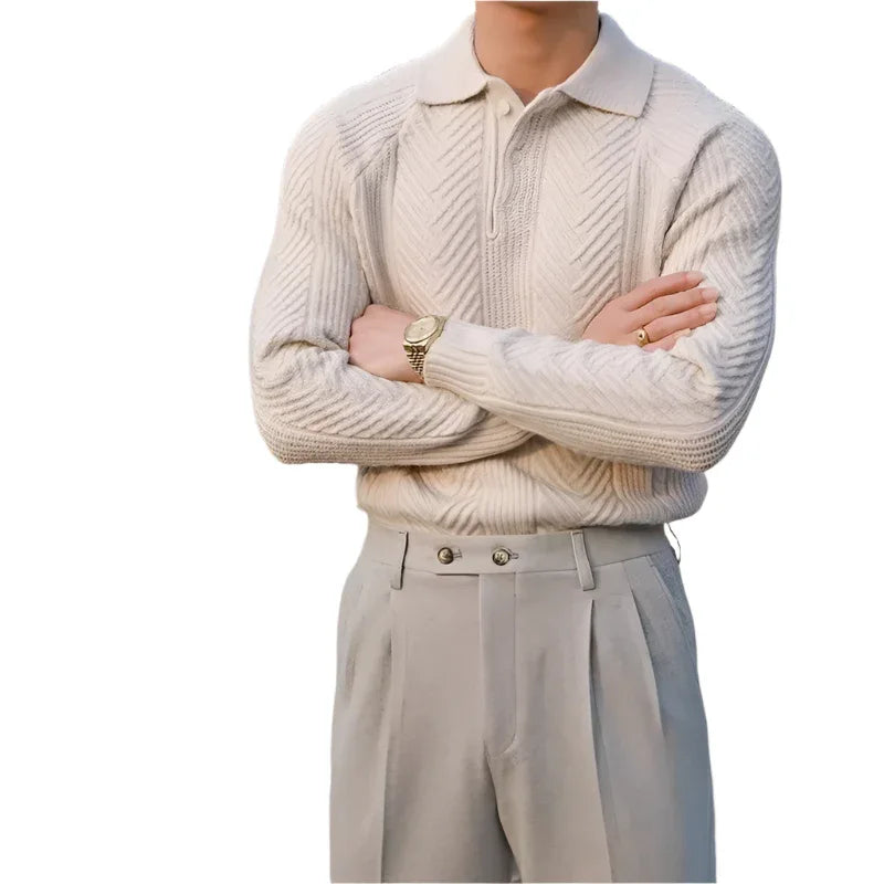 Slim-Fit Polyester Sweaters For Men