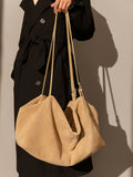 Slouchy Suede Leather Shoulder Bag-0