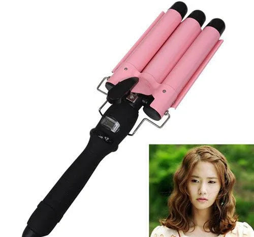 Small Three-Tube Electric Curling Iron