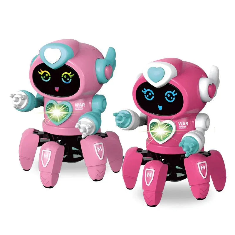 Smart Electronic Six-Claw Dancing LED Music Robot Toys For Kids Children Birthday Gift