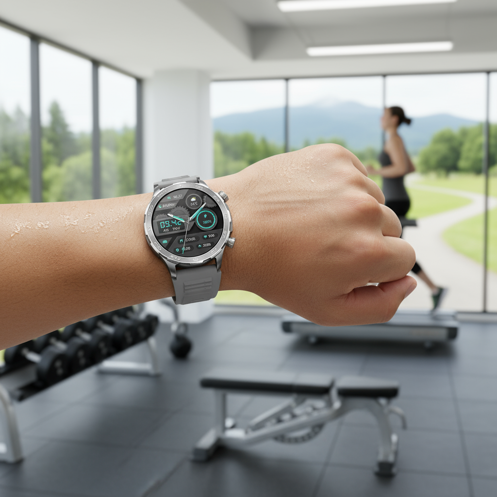 Intelligente Uhr – Bluetooth-kompatibel, AMOLED-HD-Bildschirm, Pulsmessung, NFC, IP68-Unterstützung, GPS