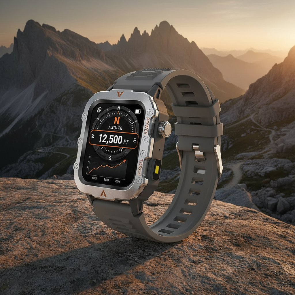 Smartwatch med GPS och Pulsmätare - Sportklocka