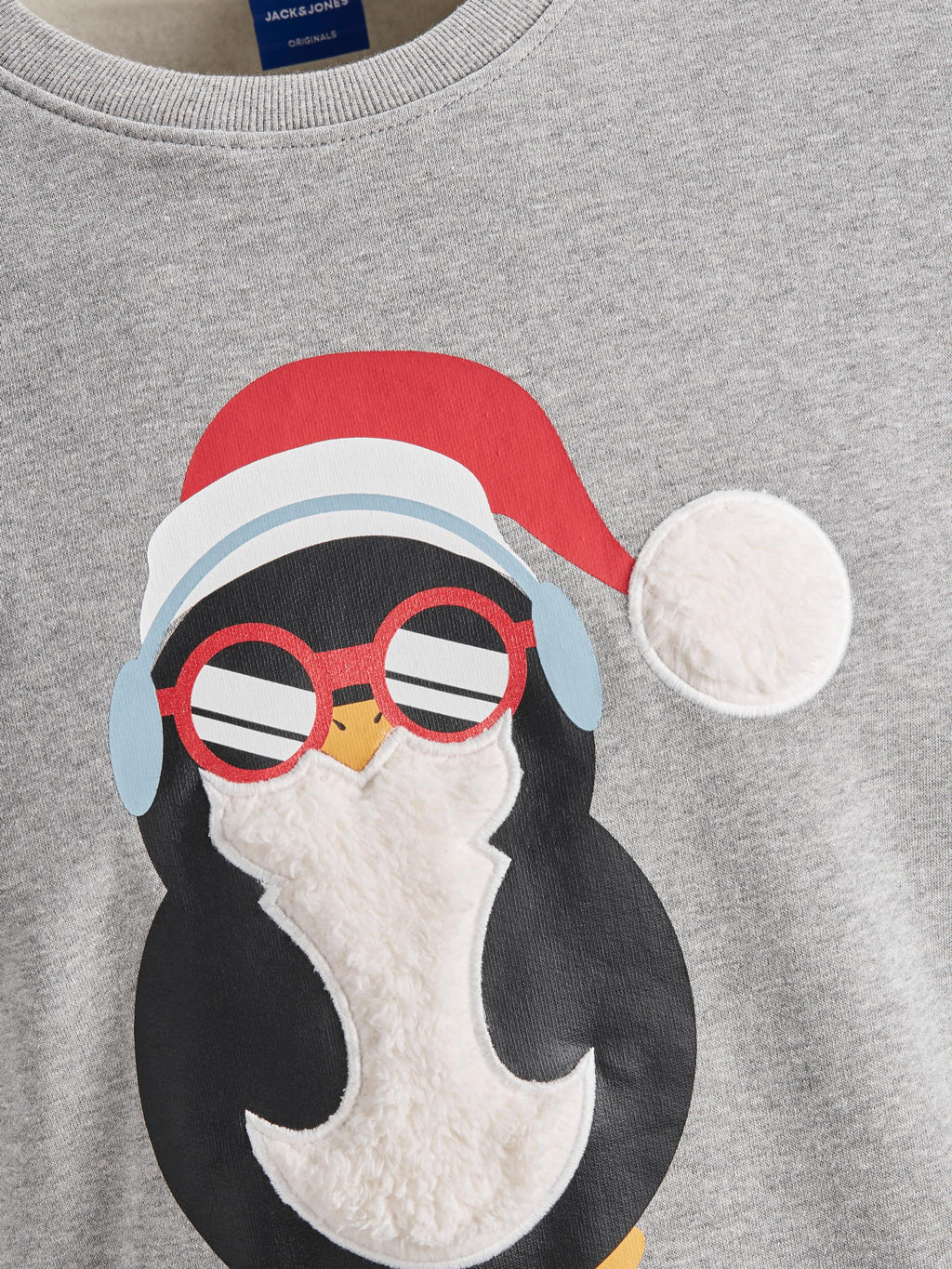 Schneefall-Sweatshirt mit Rundhalsausschnitt