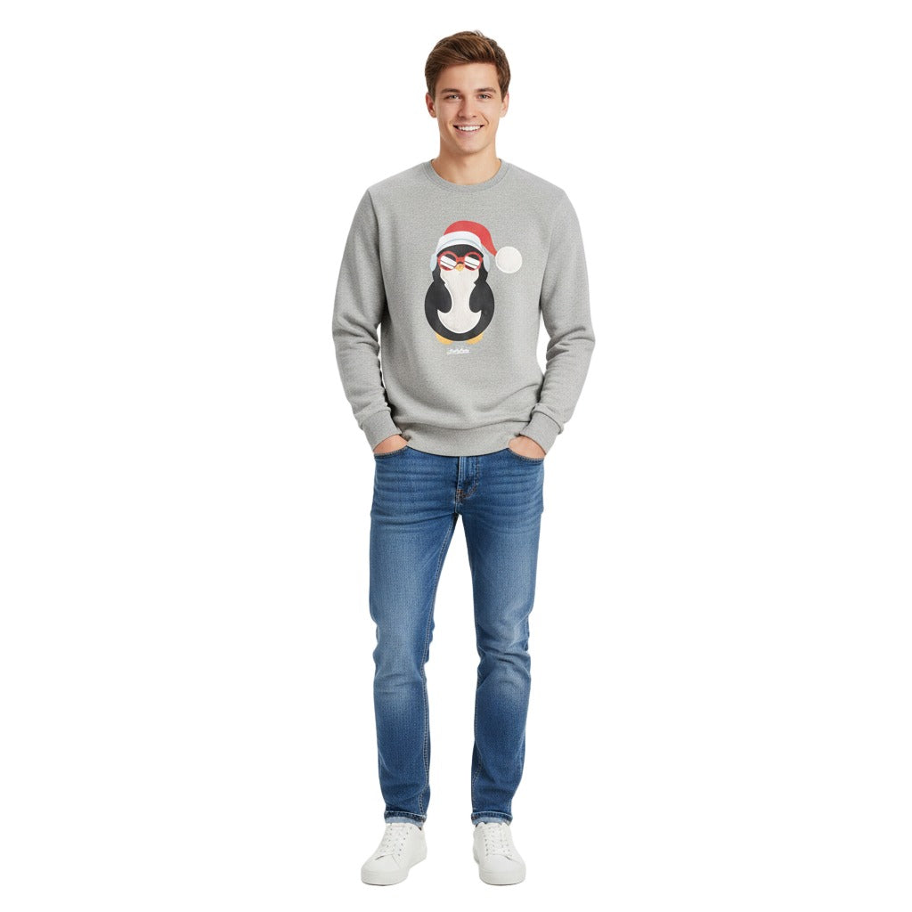 Schneefall-Sweatshirt mit Rundhalsausschnitt