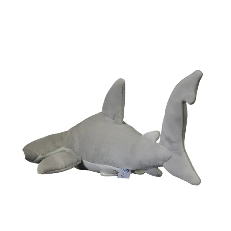 Soft Gray Marine Stuffed Hammerhead Shark Animal Plush Toy