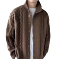 Solid Color Loose Fit Knitted Men's Sweater