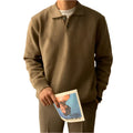 Solid Color Men's Versatile Casual Sweater
