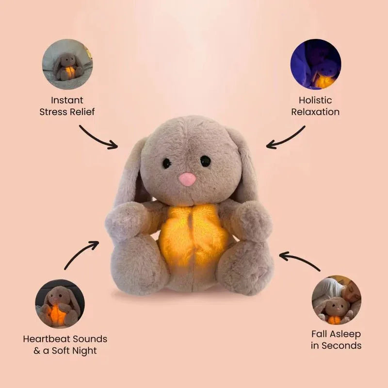 Soothing Breathing Rabbit Plush Toy