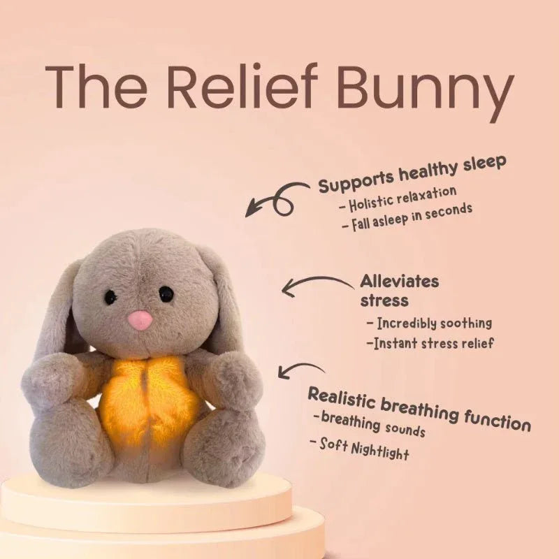Soothing Breathing Rabbit Plush Toy