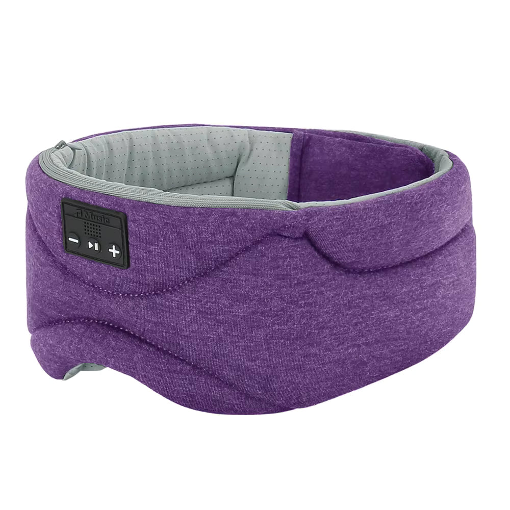 Sovmask med Bluetooth-högtalare, trådlös och ljusblockering