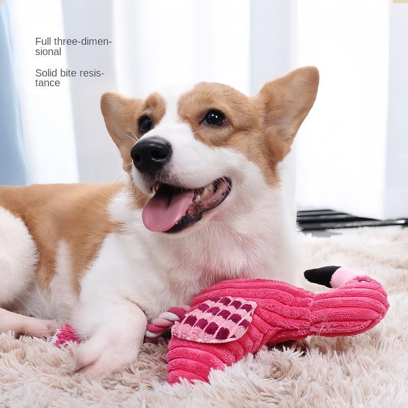 Squeaky Bite Resistant Dog Plush Chew Toy