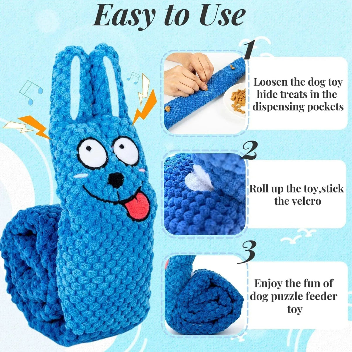 Squeaky Interactive Dog Puppy Bite-Resistant  Soft Comfortable Dog Toy