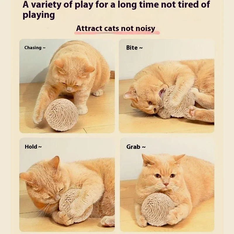String Sisal Ball Self-Help Relieving Stuffy Funny Cat Toy
