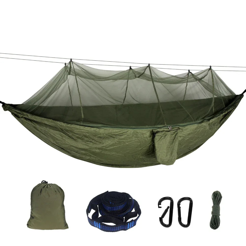 Sturdy Camping Hammock With Mosquito Net
