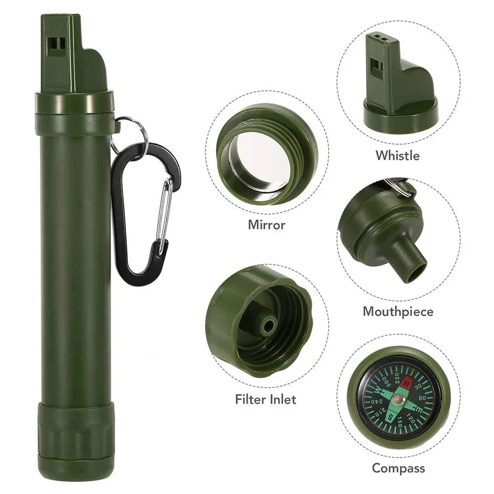 Survival Water Purifier Filter For Camping And Hiking