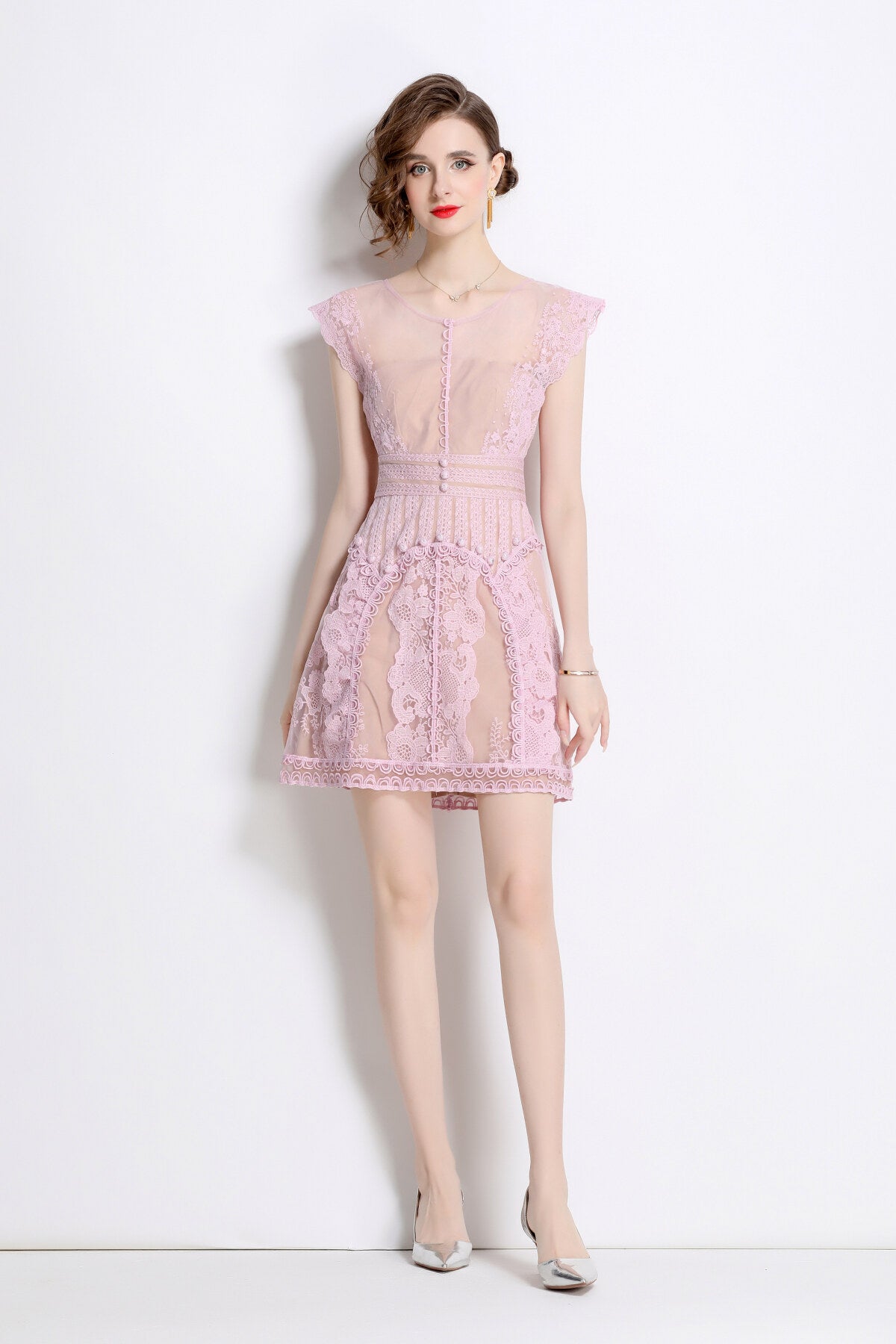 Sweet Floral Form Fitting Mini Dress