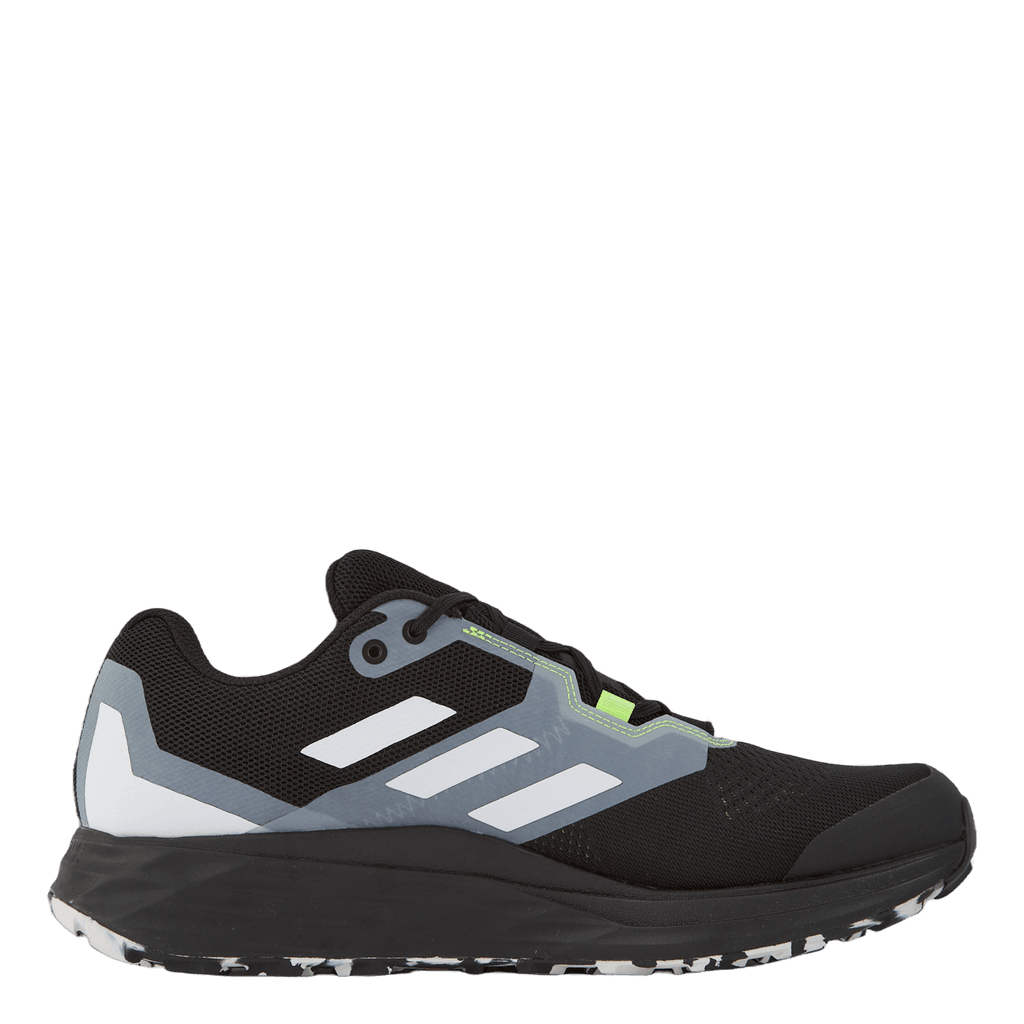 Terrex Two Flow Trail Running Shoes Core Black / Crystal White / Solar Yellow