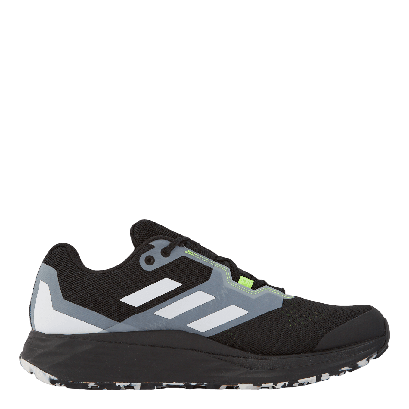 Terrex Two Flow Trail Running Shoes Core Black / Crystal White / Solar Yellow