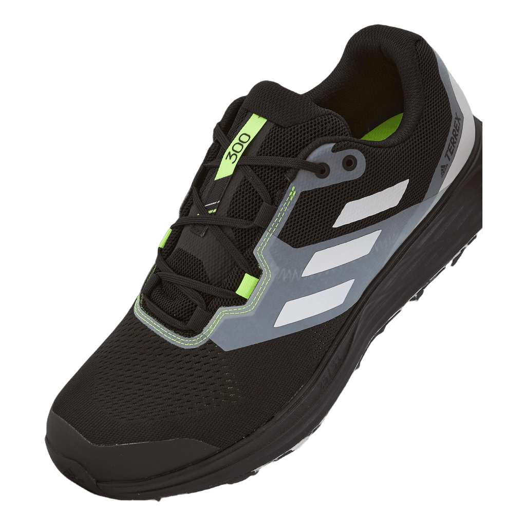 Terrex Two Flow Trail Running Shoes Core Black / Crystal White / Solar Yellow