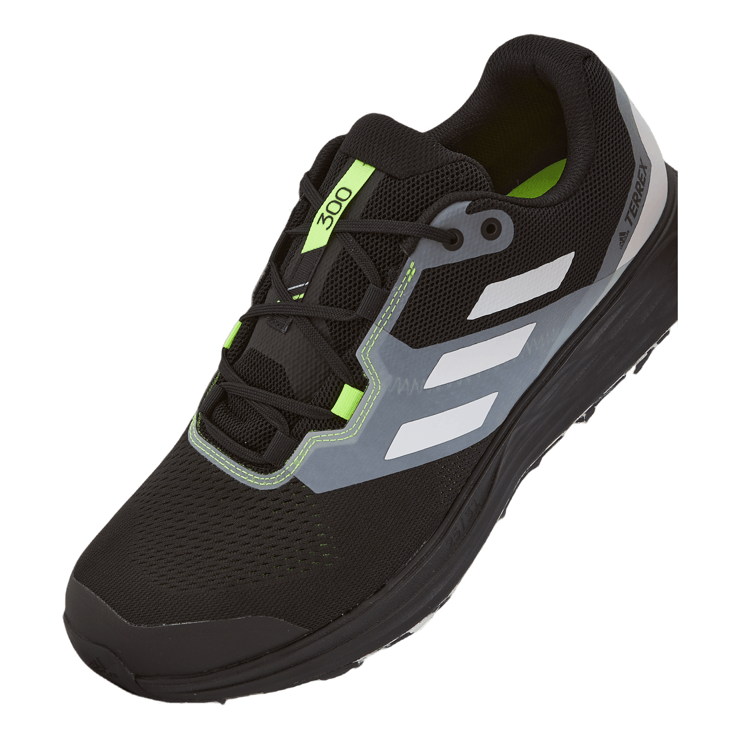Terrex Two Flow Trail Running Shoes Core Black / Crystal White / Solar Yellow