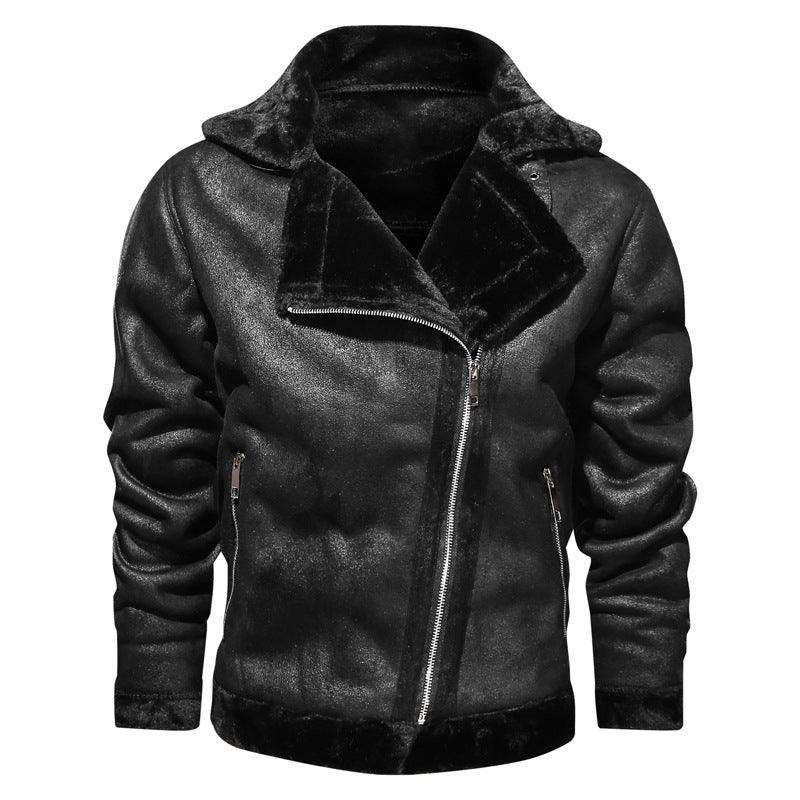 Thick Warm Men's Winter Leather Jacket
