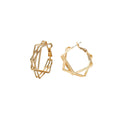 Thunder Clip Gold Earrings-0