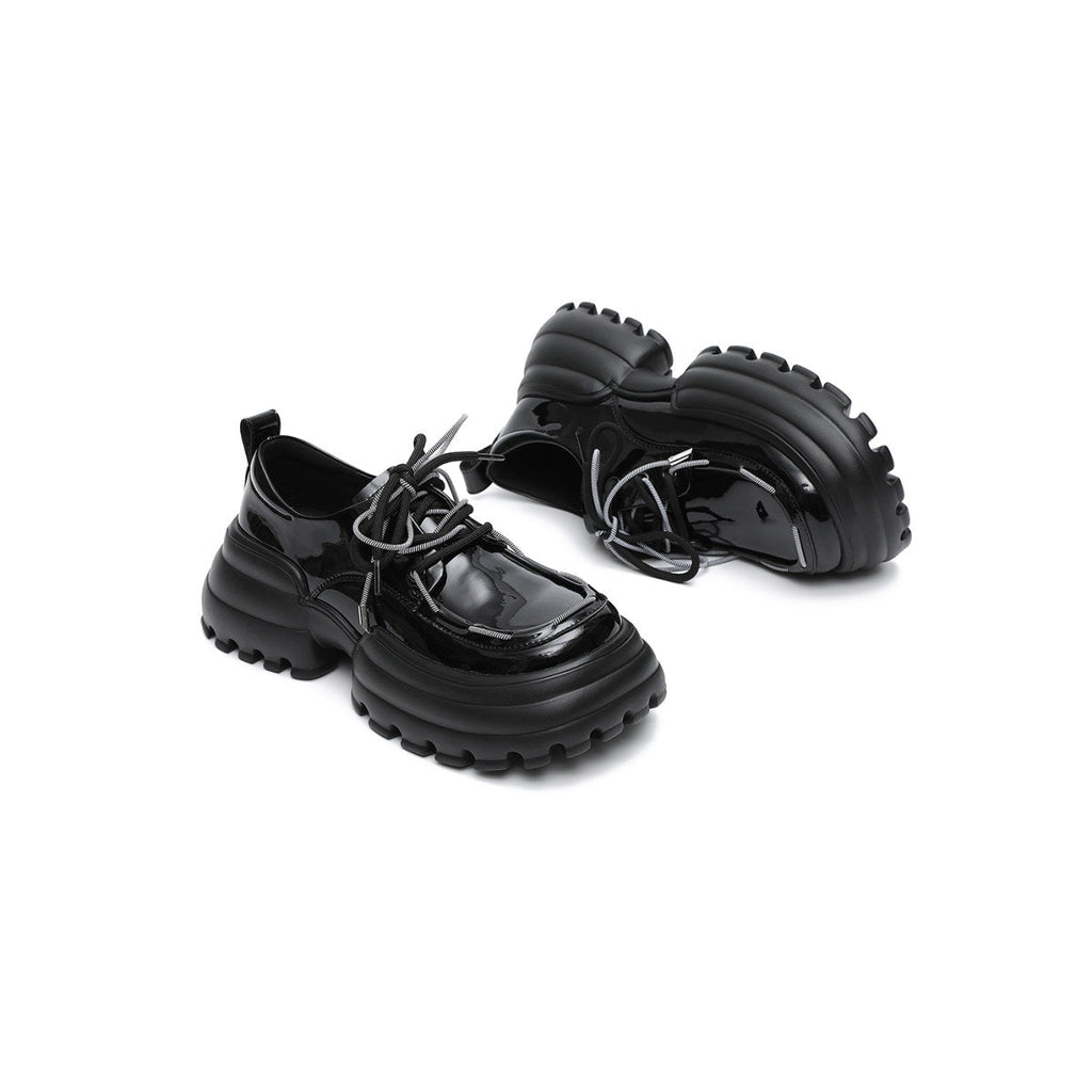 Tokyo High Platform Patent Lace Ups-4
