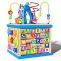 Unisex Wooden Baby Beads Educational Toy