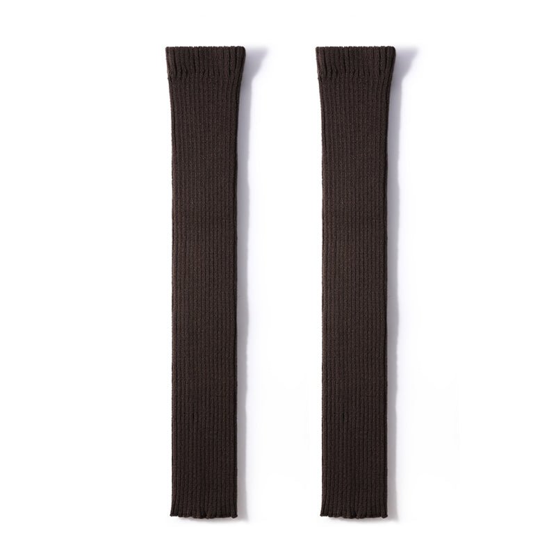 Urban Chic Women Coffee Knitted Leg Warmers-0