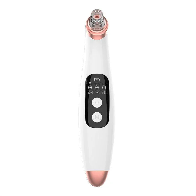 USB Electric Vacuum Suction Blackhead Remover With LED Display For Deep Pore Cleansing