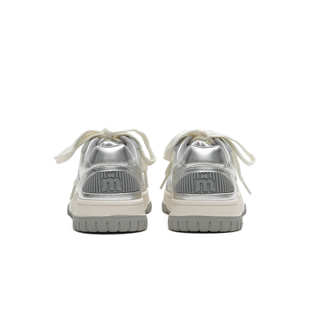 Versatile Silver Tennis Sneakers-2