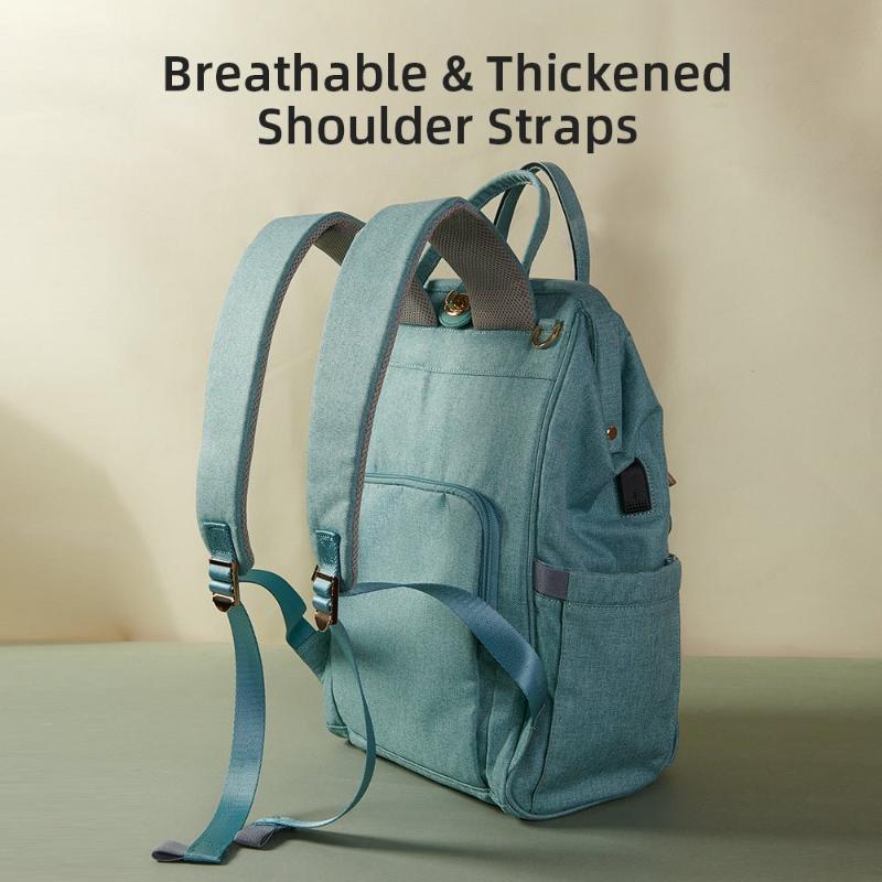 Waterproof Diaper Bag With Large Capacity & Insulation Pockets