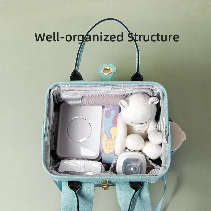 Waterproof Diaper Bag With Large Capacity & Insulation Pockets
