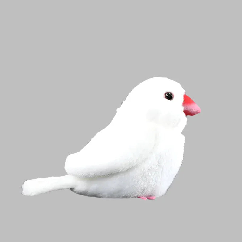 White Mandarin Bird Doll Plush Toy