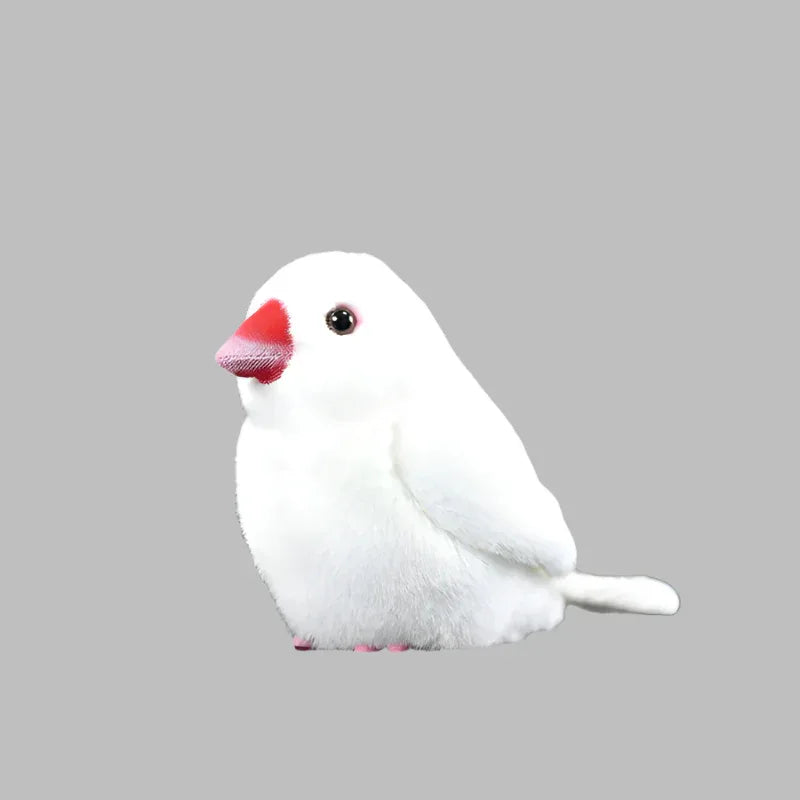 White Mandarin Bird Doll Plush Toy